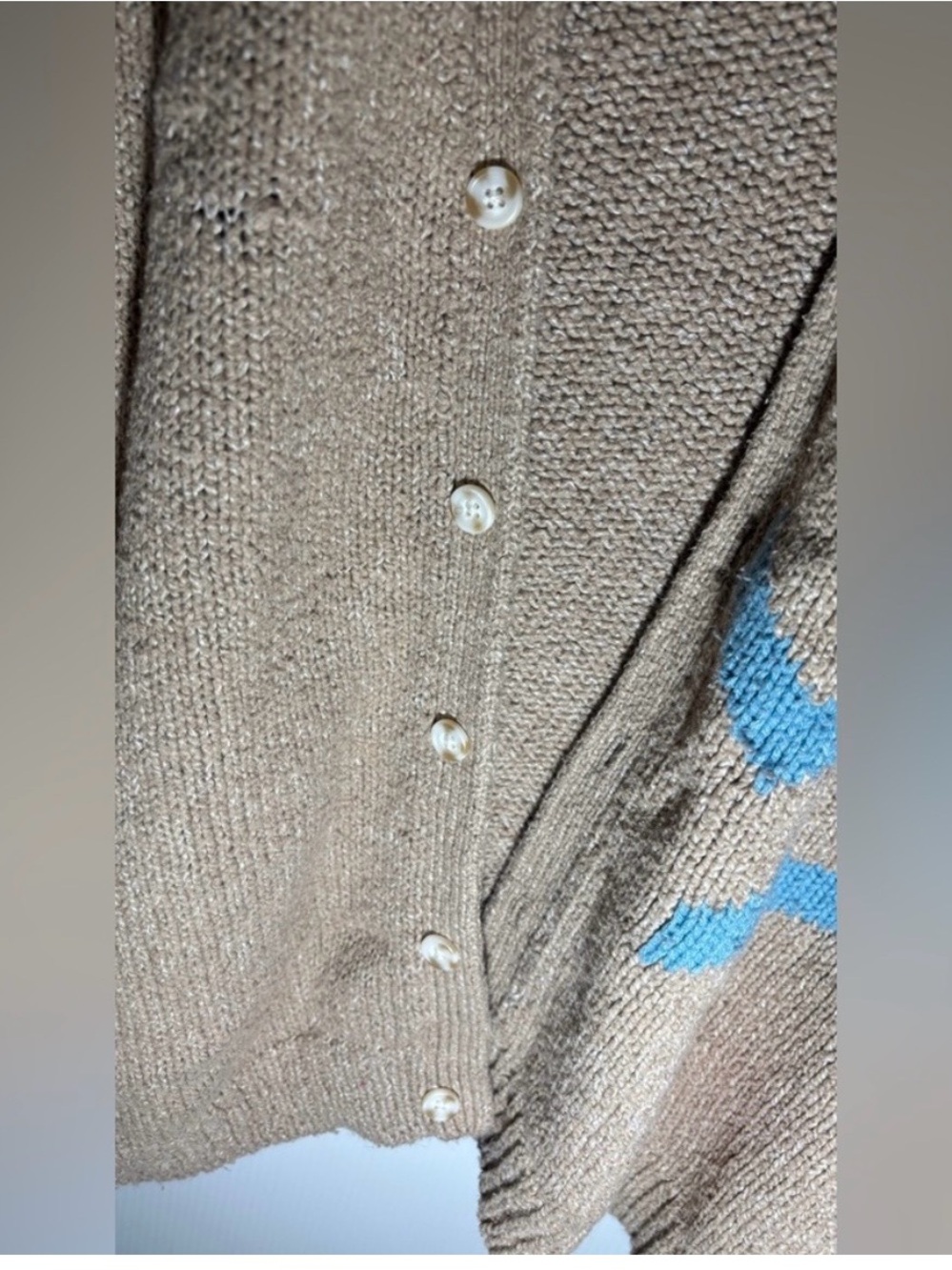 Colorful Geometric Patterned Cardigan - Picture 5 of 7